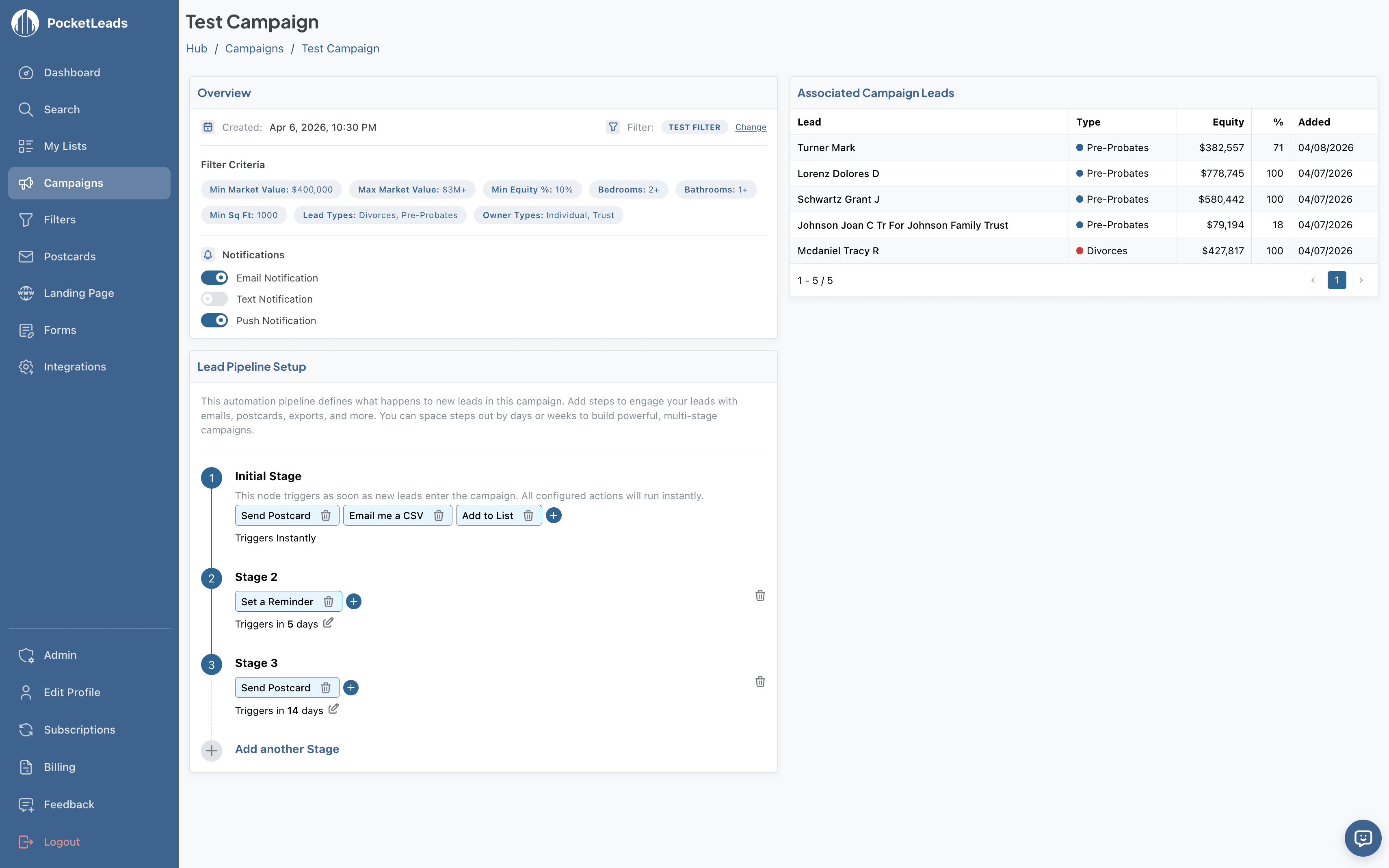 Campaigns & Automation